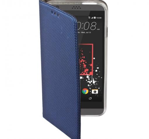 Кожен калъф Magnet Case със стойка за Huawei P20 Lite - син — снимка 2