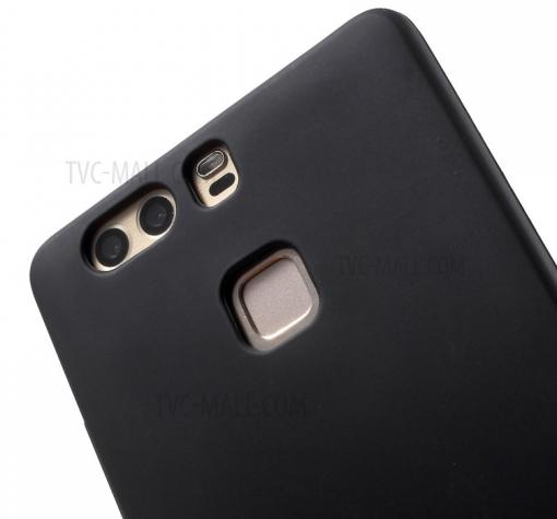 Луксозен силиконов калъф / гръб / TPU Roar All Day за Huawei P9 - черен / мат — снимка 2