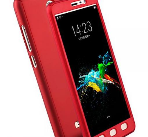 Луксозен гръб 360° KST за Samsung Galaxy J5 2016 J510 - червен / лице и гръб