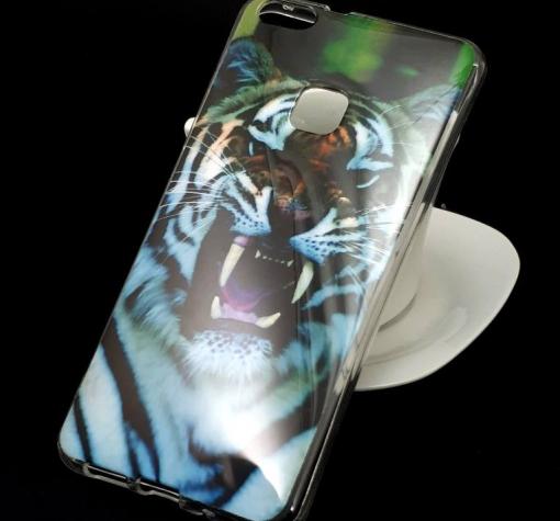 Силиконов калъф / гръб / TPU за Huawei P10 Lite - тигър — снимка 2