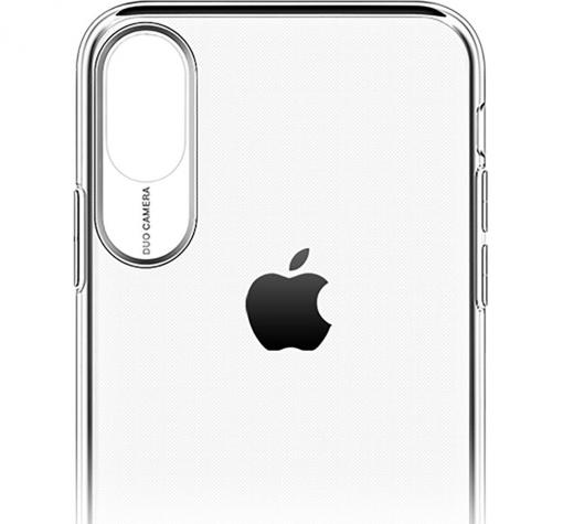 Луксозен силиконов гръб USAMS PRIMARY Series за Apple iPhone X - прозрачен — снимка 2