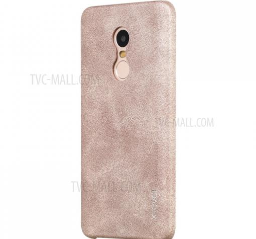 Оригинален кожен гръб X-level Vintage Series за Xiaomi RedMi Note 4 / RedMi Note 4X - златист — снимка 2