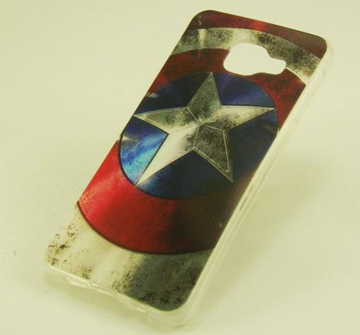 Силиконов калъф / гръб / TPU за Samsung Galaxy A3 2016 A310 - цветен / Captain America — снимка 2