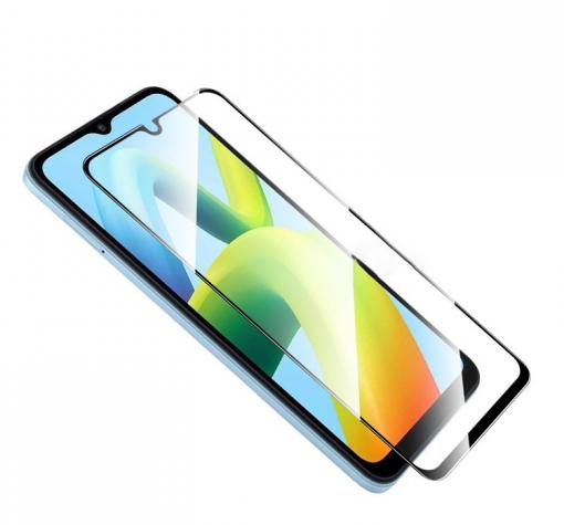 5D full cover Tempered glass Full Glue screen protector Samsung Galaxy A25 5G / Извит стъклен скрийн протектор с лепило от вътрешната страна за Samsung Galaxy A25 5G - черен кант — снимка 2