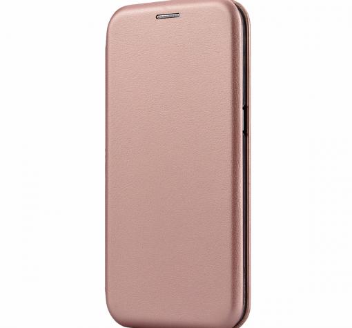 Луксозен кожен калъф Flip тефтер със стойка OPEN за Nokia 3.1 Plus - Rose Gold