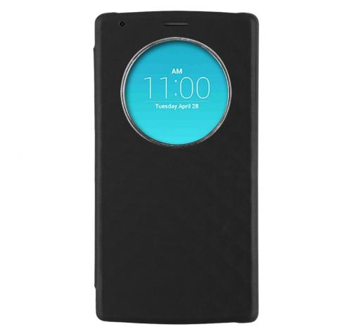 Кожен калъф Flip Cover тефтер Sunix за LG G4 - черен