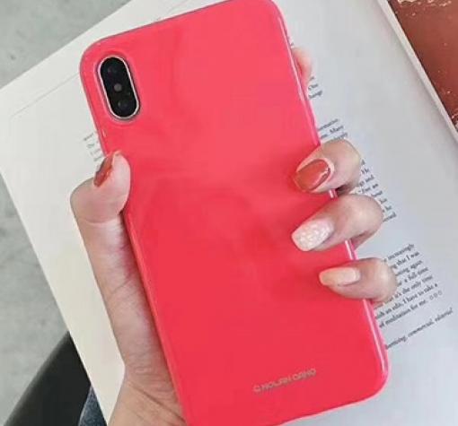 Силиконов калъф / гръб / TPU MOLAN CANO Jelly Case за Samsung Galaxy A20e - розов / брокат — снимка 2