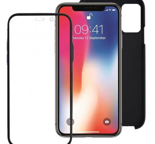 Луксозен твърд гръб 2in1 360° Full Cover за Huawei P Smart Pro 2019 - черен