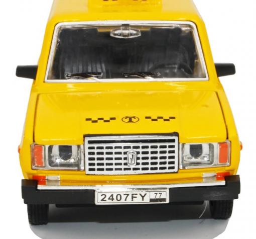 Метална кола Lada 2107 Taxi 1:24 — снимка 2