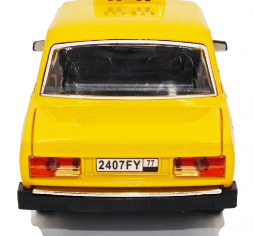 Метална кола Lada 2107 Taxi 1:24 — снимка 3