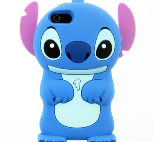 Силиконов калъф / гръб / TPU 3D за Apple iPhone 6 4.7'' - Stitch / син