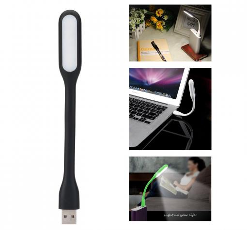 Универсална лед лампа / Mini Usb Led Lamp Flexible - черна — снимка 3