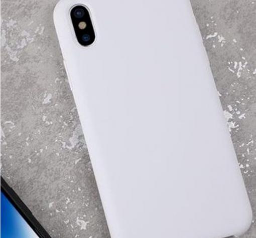 Луксозен гръб Silicone Case за Apple iPhone X / iPhone XS - бял