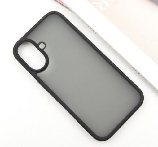Луксозен гръб / кейс / X-Level Frosted Sand Series за Apple iPhone 16 Plus (6.7) - черен — снимка 2