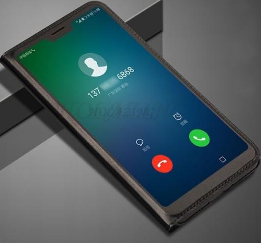 Луксозен кожен калъф Active Flip Cover за Huawei P20 Lite - черен