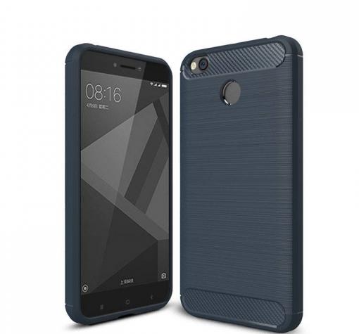 Силиконов калъф / гръб / TPU за Huawei Y6 2018  - тъмно син / carbon