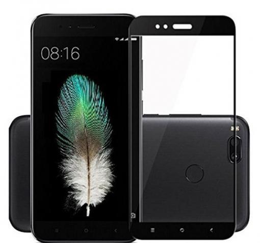 3D full cover Tempered glass screen protector Xiaomi Mi A1 / 5X / Извит стъклен скрийн протектор Xiaomi Mi A1 / 5X - черен