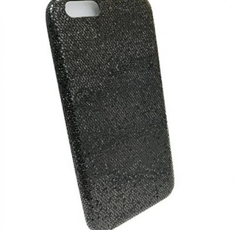 Силиконов калъф / гръб / TPU за Apple iPhone 6 / iPhone 6S - блестящ / черен
