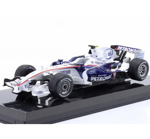 Метална кола BMW Sauber F1.08 Robert Kubica Formula 1 2008 - Edicola 1:24
