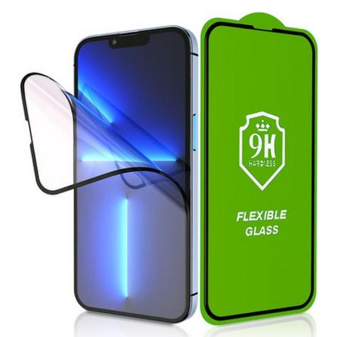 Удароустойчив протектор 3D Full Cover / Nano Flexible Screen Protector с лепило по цялата повърхност за дисплей на Samsung Galaxy A34 5G – черен кант — снимка 2