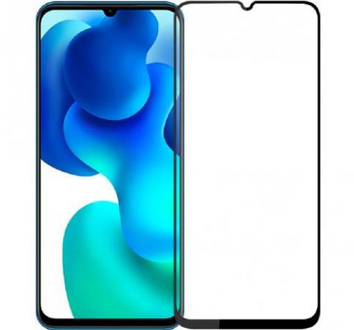5D full cover Tempered glass Full Glue screen protector Huawei P Smart 2021 / Извит стъклен скрийн протектор с лепило от вътрешната страна за Huawei P Smart 2021 - черен