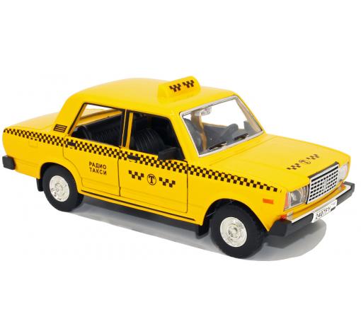 Метална кола Lada 2107 Taxi 1:24