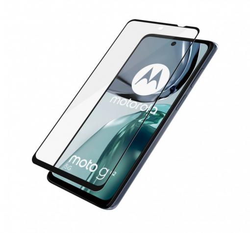 5D full cover Tempered glass Full Glue screen protector Motorola Moto G62 / Извит стъклен скрийн протектор с лепило от вътрешната страна за Motorola Moto G62 - черен — снимка 2