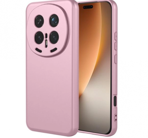 Силиконов калъф / кейс / за Honor Magic 8 Pro / Magic8 Pro - розов гръб със защита за камерата
