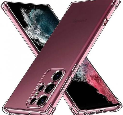 Удароустойчив силиконов калъф / гръб / кейс за Samsung S24 Ultra 5G - прозрачен