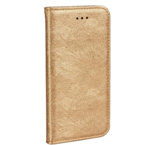Лукзозен кожен калъф Magic Book със стойка за Samsung Galaxy A8 Plus 2018 A730 - златист