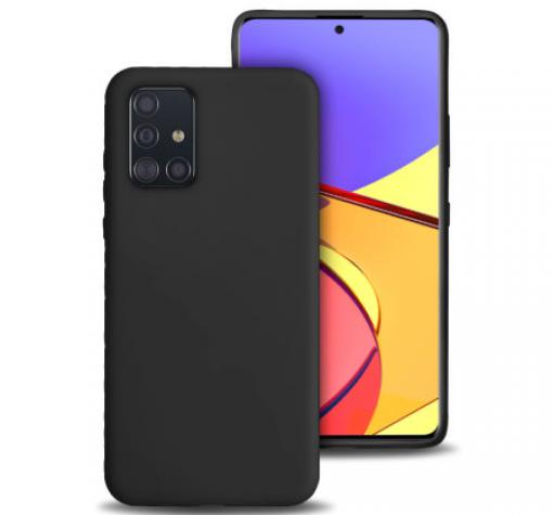 Силиконов калъф / гръб / TPU за Samsung Galaxy A51 - черен / мат