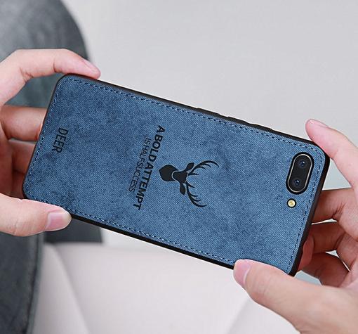 Луксозен гръб Deer за Apple iPhone 7 / iPhone 8 - син — снимка 2