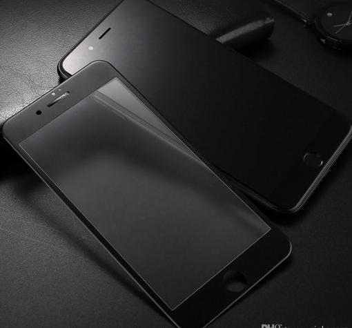 5D full cover Tempered glass screen protector Apple iPhone 7 Plus / iPhone 8 Plus / Извит стъклен скрийн протектор Apple iPhone 7 Plus / iPhone 8 Plus - черен мат — снимка 2