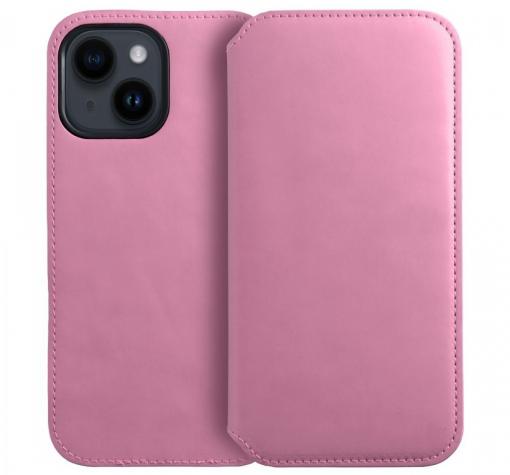 Луксозен кожен калъф Flip тефтер със стойка / Dual Pocket book / за Samsung S21 FE - розов — снимка 2