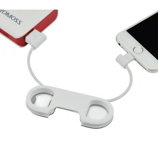 Универсален Micro USB кабел / Universal Micro USB Cable & Bottle Opener - бял — снимка 3