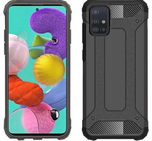 Силиконов гръб TPU Spigen Hybrid с твърда част за Samsung Galaxy A22 5G - сив
