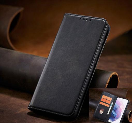 Кожен калъф Flip тефтер Magnetic Book със стойка за Samsung Galaxy A25 5G - черен