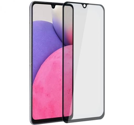 5D full cover Tempered glass Full Glue screen protector Samsung Galaxy A33 5G / Извит стъклен скрийн протектор с лепило от вътрешната страна за Samsung Galaxy A33 5G - черен — снимка 2