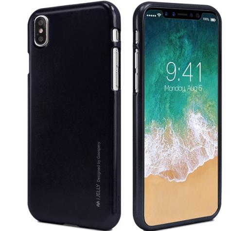 Луксозен силиконов калъф / гръб / TPU MERCURY i-Jelly Case Metallic Finish за Samsung Galaxy A50 / A50S / A30S - черен