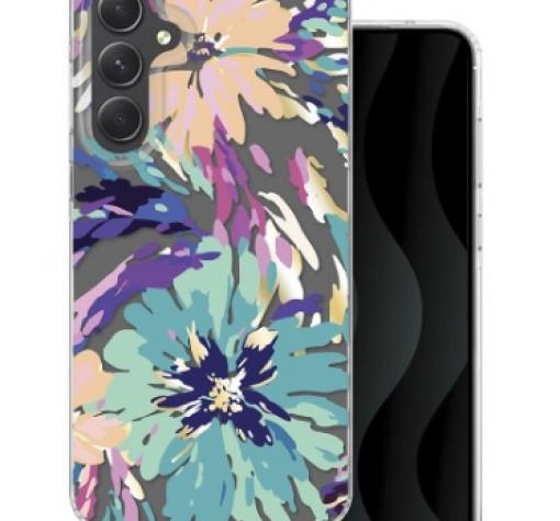 Луксозен силиконов твърд гръб / калъф / кейс IMD print splash за Samsung Galaxy A55 - Многоцветен