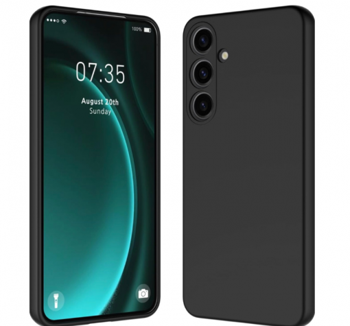 Силиконов калъф / кейс / Nano TPU за Samsung Galaxy A56 5G - черен гръб със защита за камерата