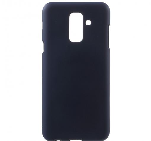 Луксозен силиконов калъф / гръб / TPU Mercury GOOSPERY Soft Jelly Case за Samsung Galaxy A6 Plus 2018 - тъмно син