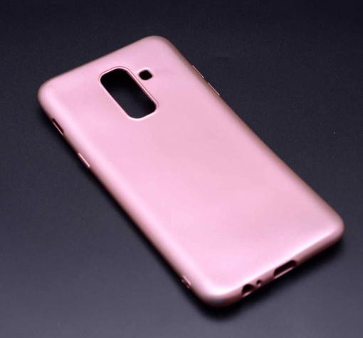 Силиконов калъф / гръб / TPU за Samsung Galaxy A6 Plus 2018 - Rose Gold