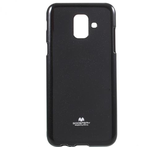 Луксозен силиконов калъф / гръб / TPU Mercury GOOSPERY Jelly Case за Samsung Galaxy A6 2018 - черен