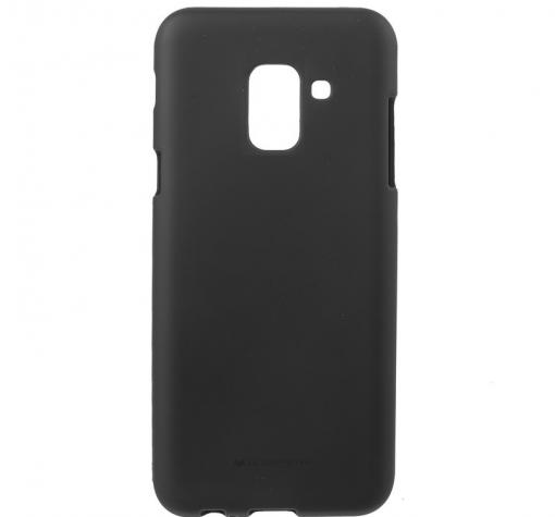 Луксозен силиконов калъф / гръб / TPU Mercury GOOSPERY Soft Jelly Case за Samsung Galaxy A8 2018 A530F - черен