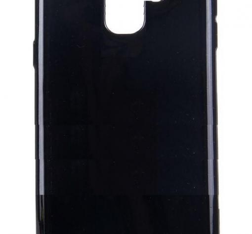 Луксозен силиконов калъф / гръб / TPU Roar LA-LA Glaze Series за Samsung Galaxy S9 Plus G965 - черен / брокат