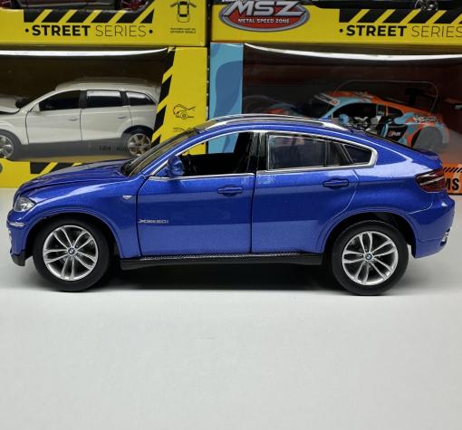 Метална кола с отварящи се врати и капаци BMW X6 1:24 — снимка 3