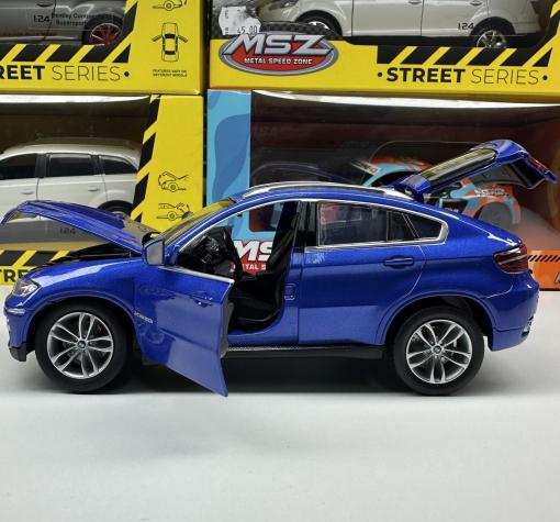 Метална кола с отварящи се врати и капаци BMW X6 1:24 — снимка 4