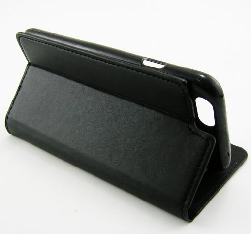 Кожен калъф Flip тефтер Flexi със стойка за Apple iPhone 6 4.7'' - черен — снимка 2