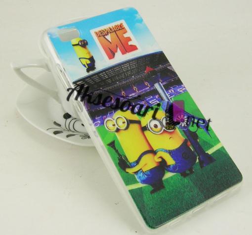 Силиконов калъф / гръб / TPU за Huawei Ascend P8 Lite / Huawei P8 Lite - Despicable Me / Minions — снимка 2